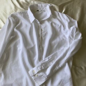 Uniqlo, XS, white shirt, long sleeve